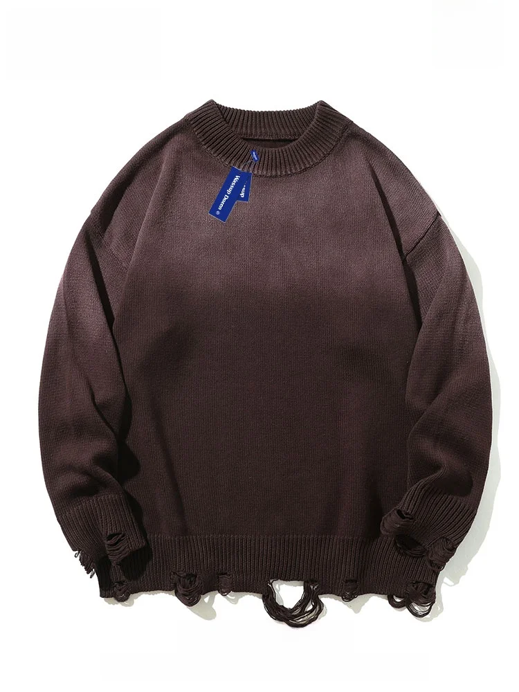 

Wassup Dozen Men's adient Cotton Knitwear Long Sve Crew Ne Pullover Lazy Sle Base Layer irt for Autumn Winter