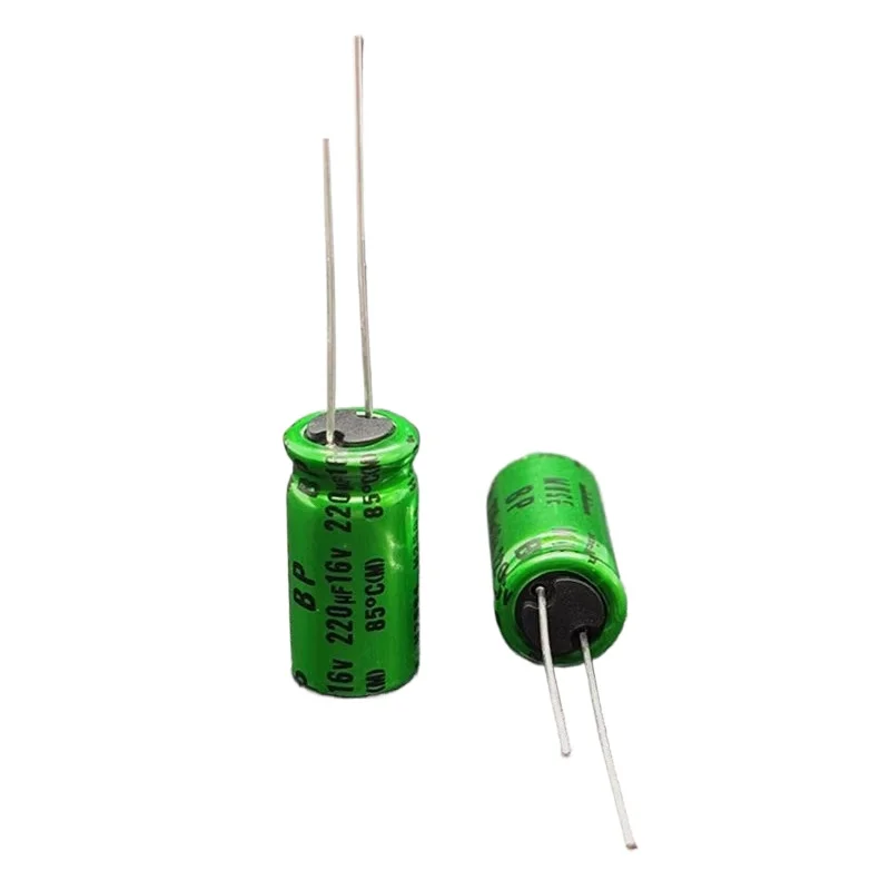 (2 pezzi) nichicon 220uF 16v MUSE BP Condensatore elettrolitico in alluminio Foro passante 16v220uf 10x20mm