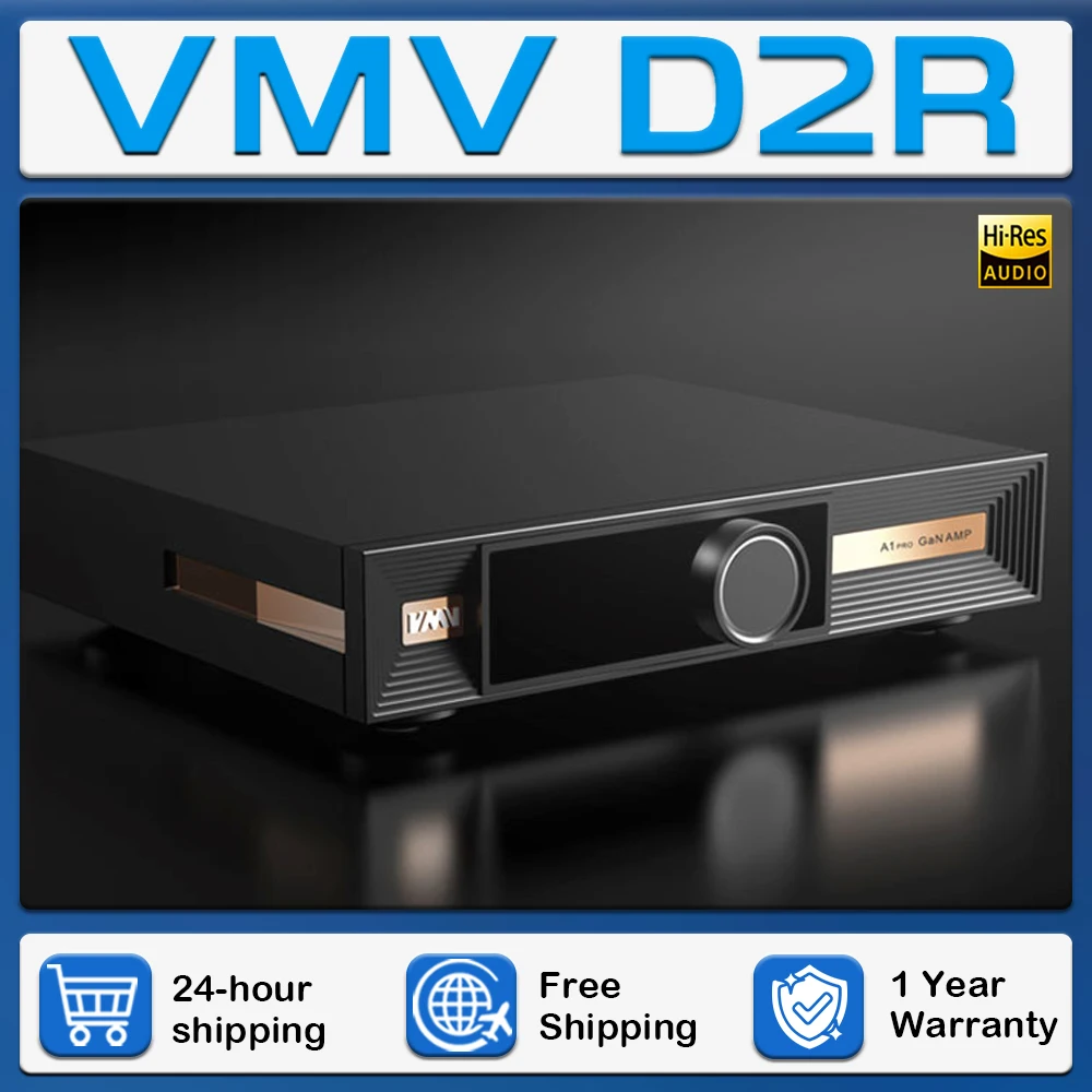 SMSL VMV D2R Аудиодекодер высокого разрешения ЦАП BD34301EKV Чип ROHM Bluetooth SBS APTX-HD MQA-CD XU316 DSD512 I2S с пультом дистанционного управления