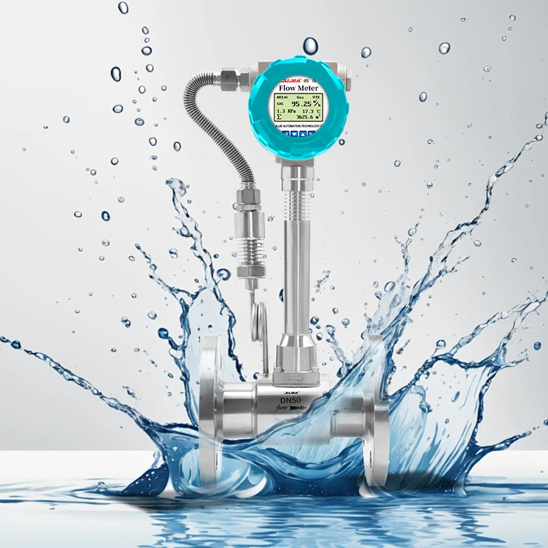 High Temperature Vortex Flowmeter Gas Liquid Flowmeter  Natural Gas Steam Flow Meter