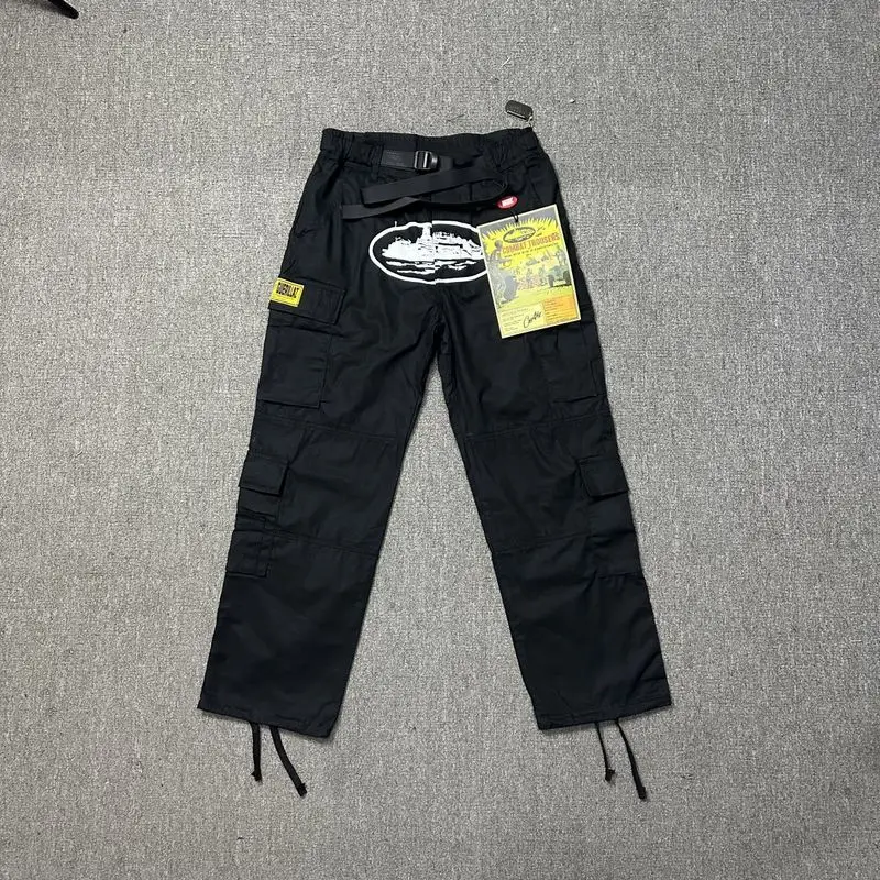 

Devil Island Anniversary Embroidered Five-Star Casual High Street Multi-ket Workwear Sle Loose Fit Long Pants