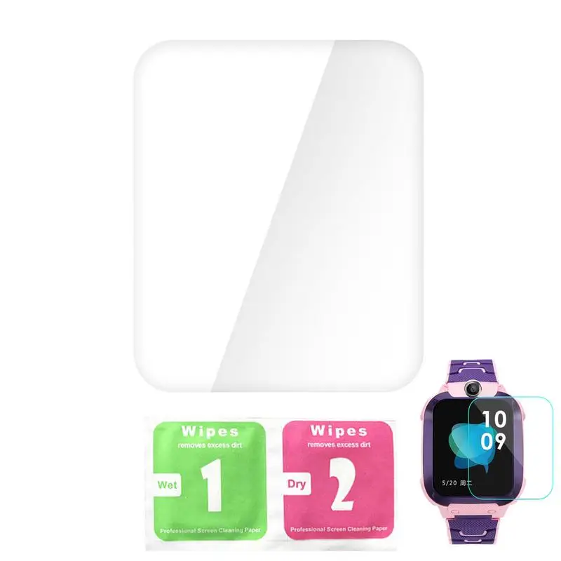 scratch resistant Watch Screen Film Children SmartWatch Protector Q12 Children Smart Wristband Full-Screen Protector Cover Set