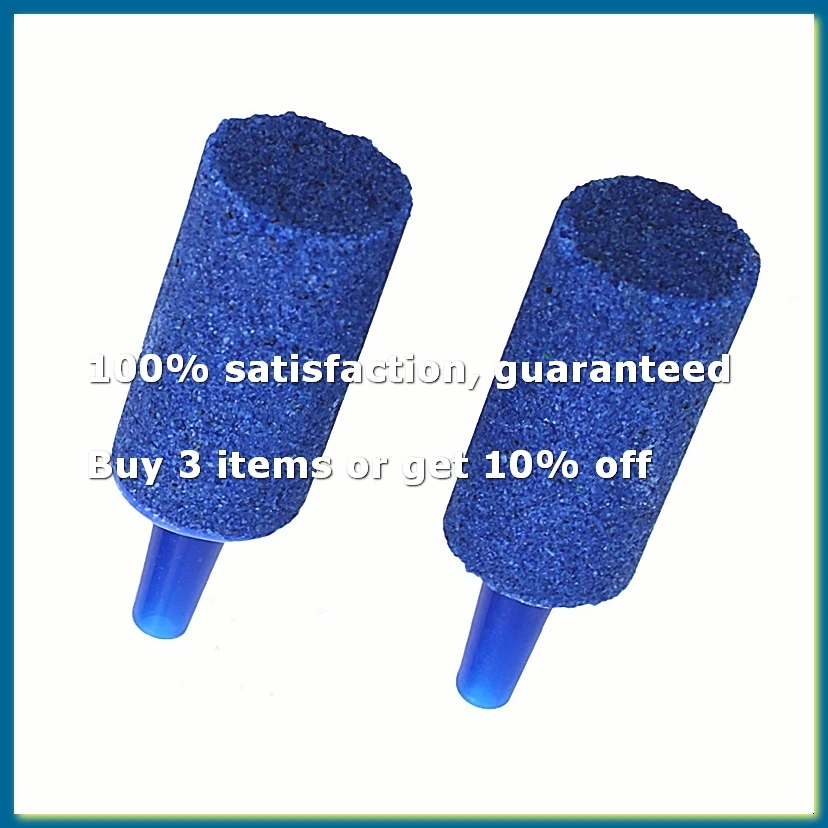 Fish Tank Mineral Air Stone, 10 Pieces, Blue-A10G