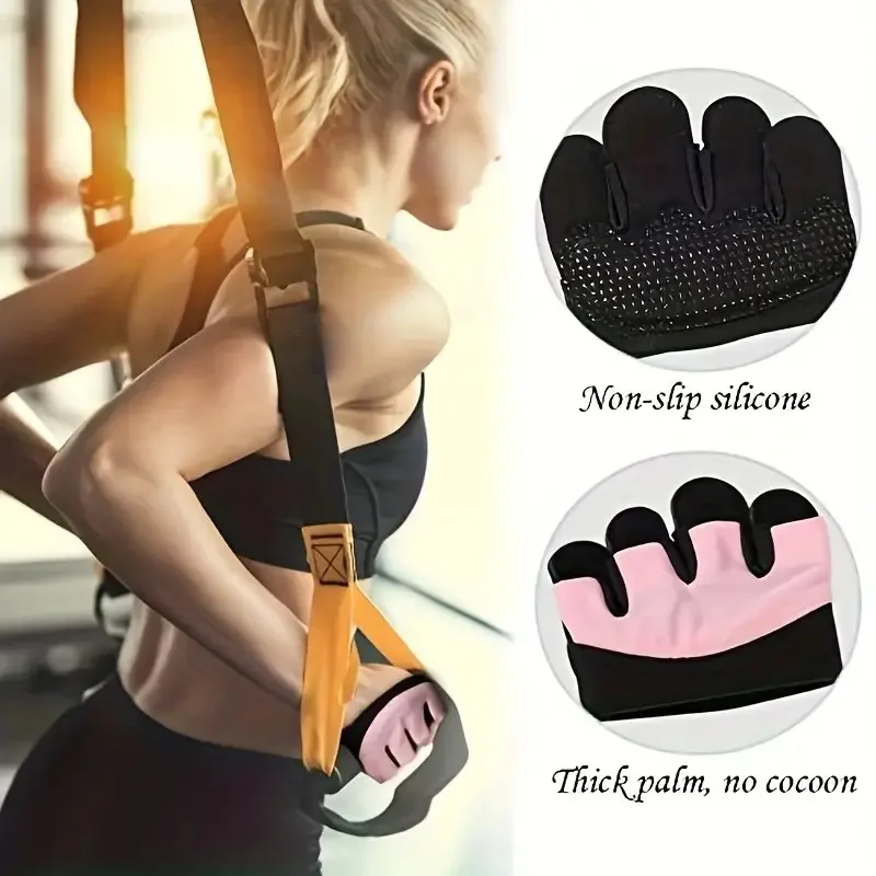 1 Pair Sweat Absorption Non-slip Fingerless Gloves for Men - Ideal for Outdoor Sports, Shooting, Hunting, Airsoft, and Cycling