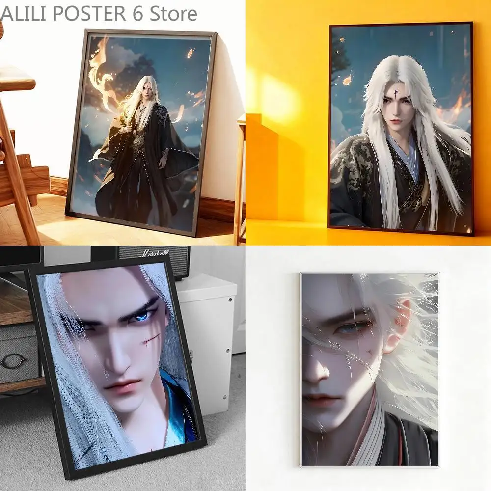 

Anime Renegade Immortal Wang Lin Poster Prints Wall Art Painting Picture Gift Living Room Bar Restaurant Dec Sticker Large