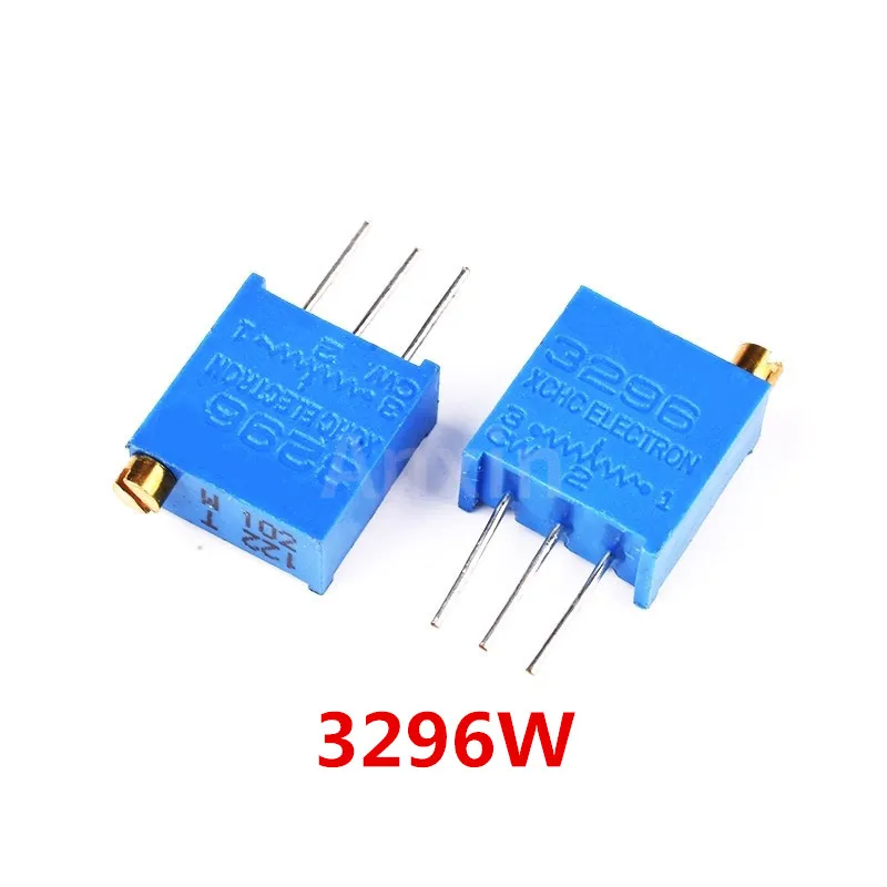 10PCS 3296 10Ω - 2M 102 103 502 104 500R 1K 2K 5K 10K 20K 50K 100K 200K 500K 1M Ohm Multiturn Potentiometer Adjustable Resistor