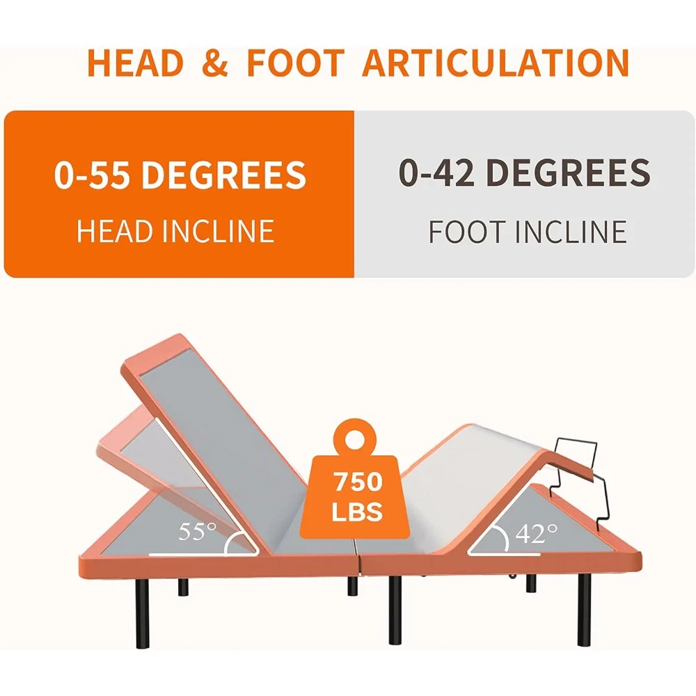 Adjustable Bed Frame + 12