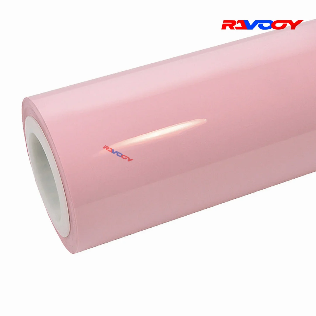 Glossy Baby Pink Paint Protection Film Color PPF TPU Car Wrap Invisible Scratch Resistant Anti-Yellowing Hydrophobic Protection