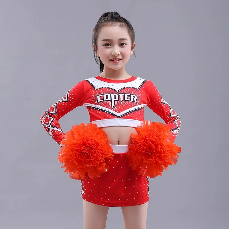 

New Cheerleading Competition Clothes, Children's Cultural Performance Clothes, Group Clothing Customization