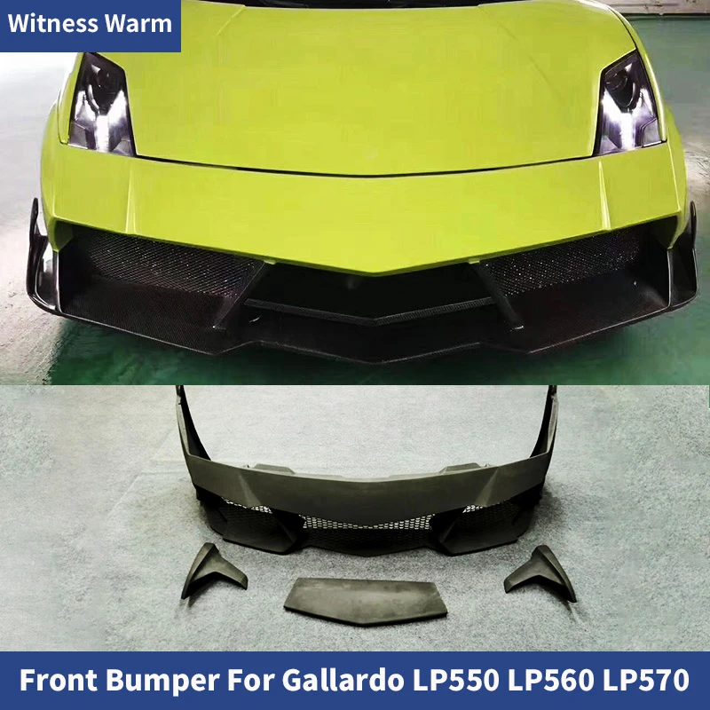 High quality front bumper car front Aprons Side Splitter Car Styling For Lamborghini Gallardo  LP550 LP560 LP570 car body kits