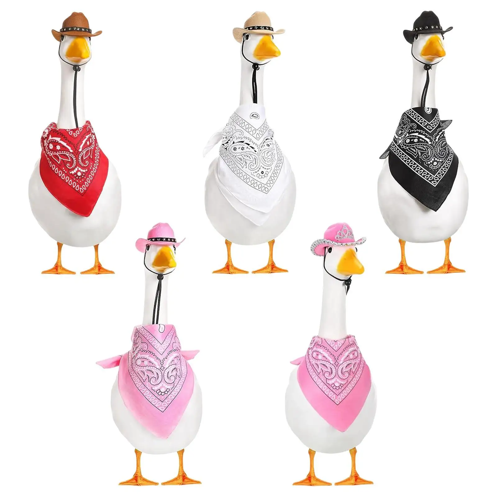 قبعة ووشاح بتصميم إبداعي لزي الإوزة لفناء شرفة غرفة المعيشة