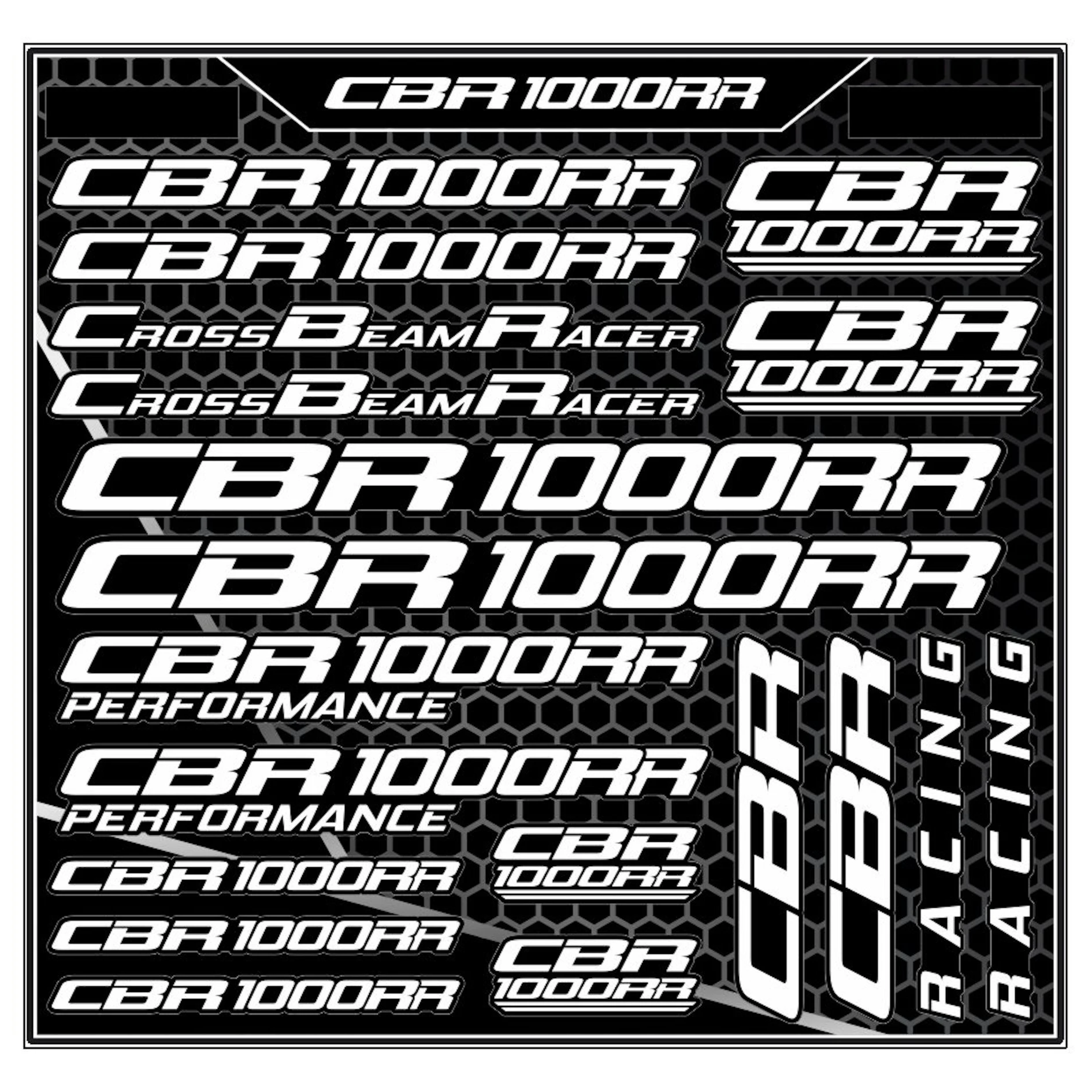 Vinyl HONDA CBR1000RR Sticker Decal CBR 1000RR Logo Kit