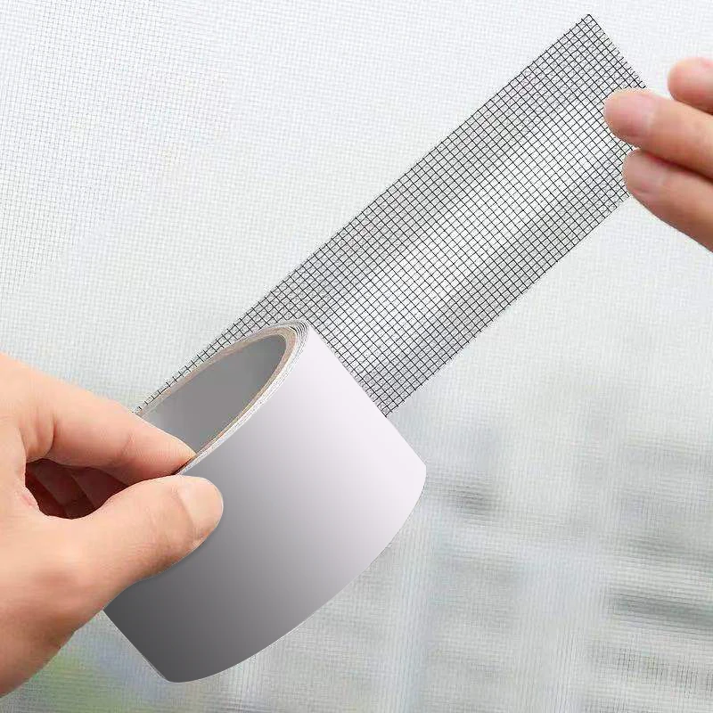 Window Screen Repair Tape Self-adhesive Net Door Fix Patch Anti-Insect Mosquito Mesh Broken Holes Repair Subsidy Net Sticker