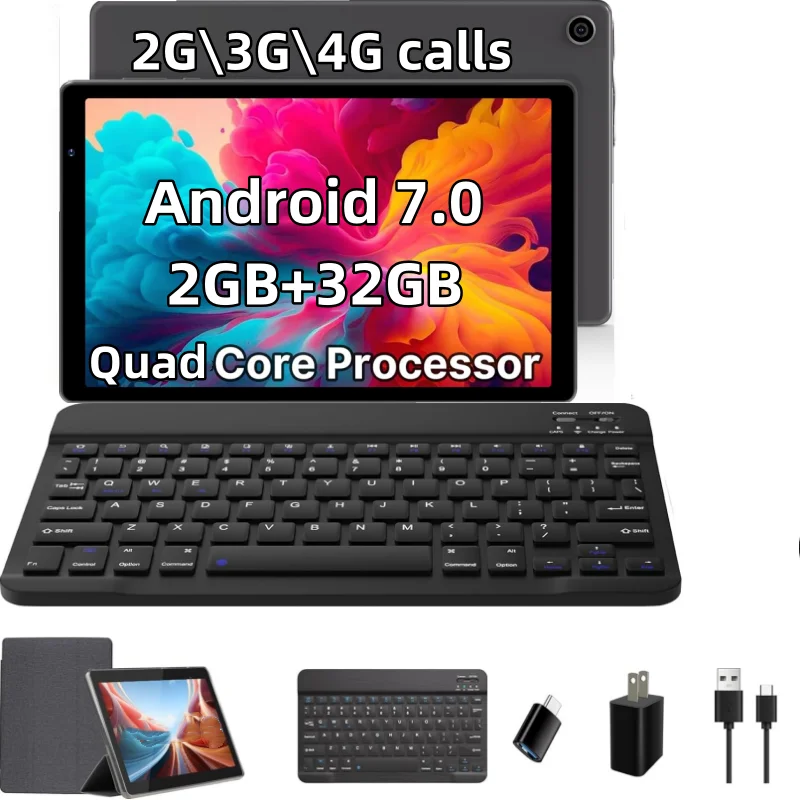 

10,1-дюймовый H10-4G Android 7.0 Телефонный звонок Планшетный ПК 2 ГБ ОЗУ 32 ГБ ПЗУ 1,5 ГГц, MT6735 Четырехъядерный процессор 1920 x 1200 пикселей 64-бит A53
