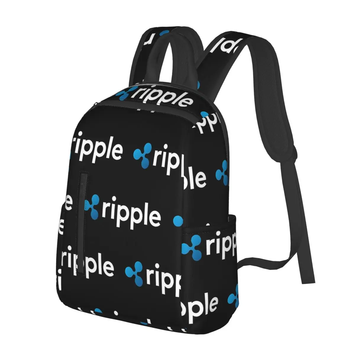 

Ripple (XRP) Crypto Student Backpack School Bag Hiking Travel Daypack for Boys Girls Fashion Bookbag Shoulder Bags