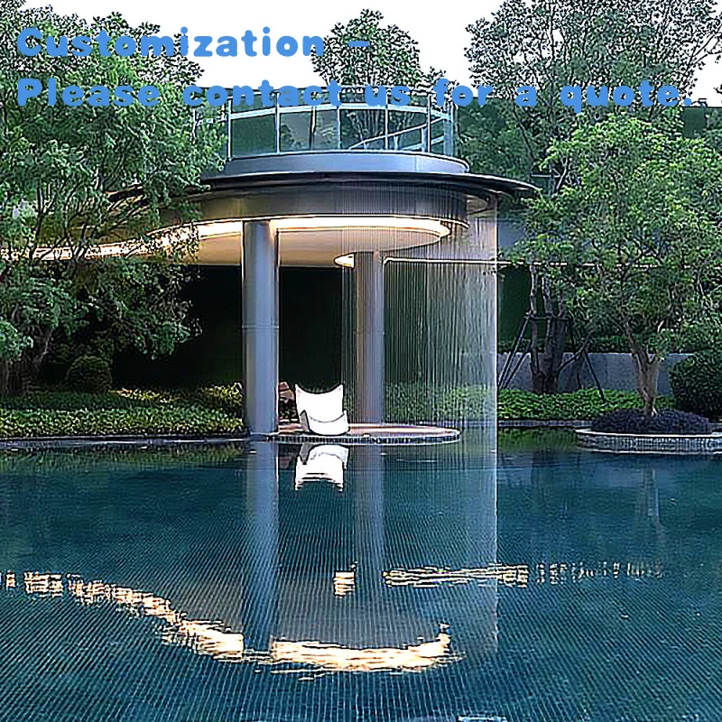 

custom.High Quality Rain Curtain Indoor/Outdoor Curtain in Stone Garden Products