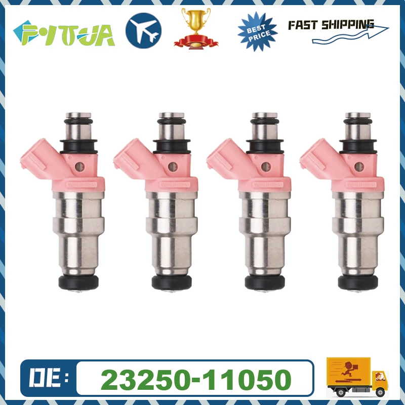 4 Stuks Brandstofinjector 23250-11050 Voor Toyota Corolla Caldina Sprinter Cynos Tercel Corsa 1.5l 2325011050 Nieuw