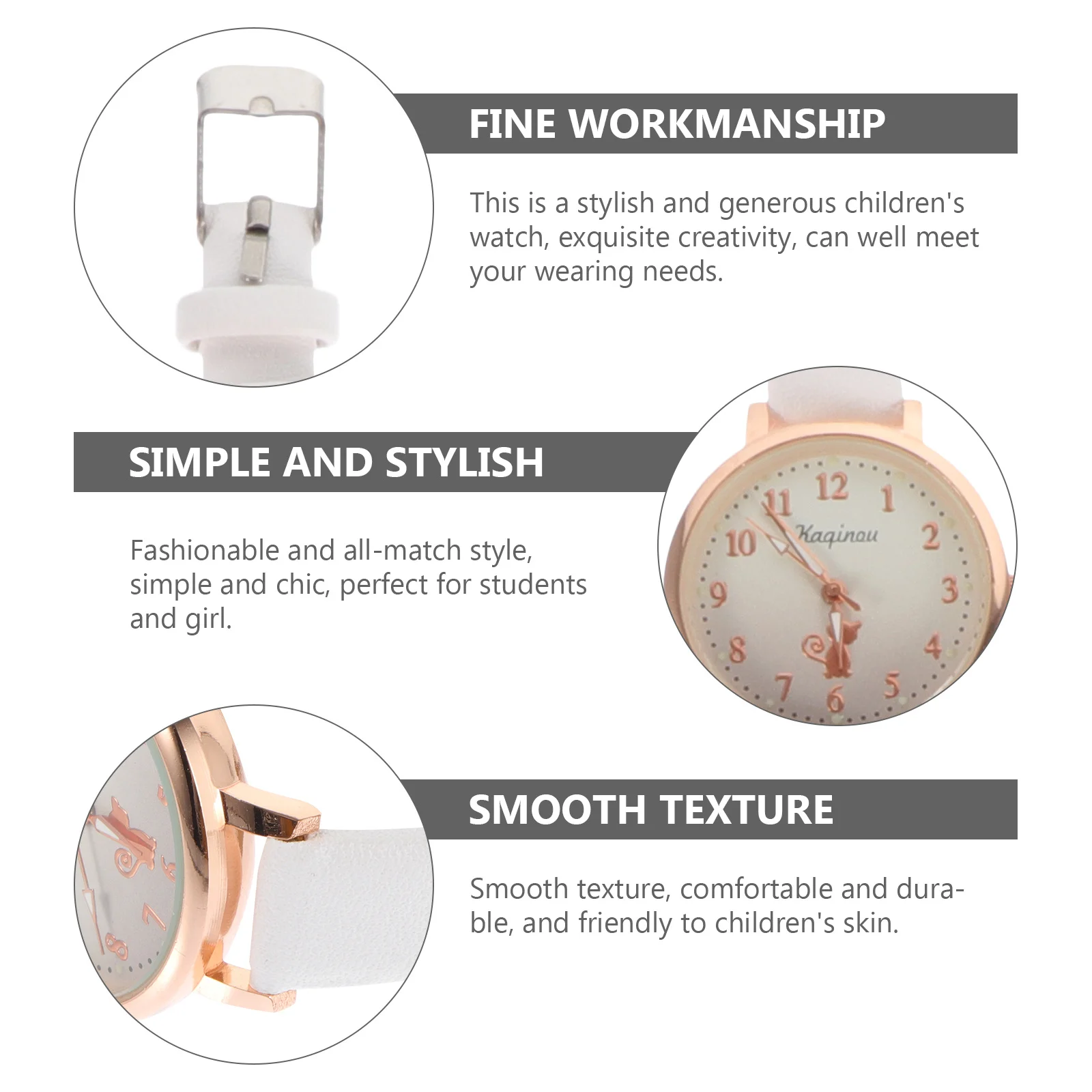 مشاهدة ساعة اليد بسيطة مضيئة الهاتفي الفرقة أزياء الطالب على مدار الساعة لارتداء عارضة #5