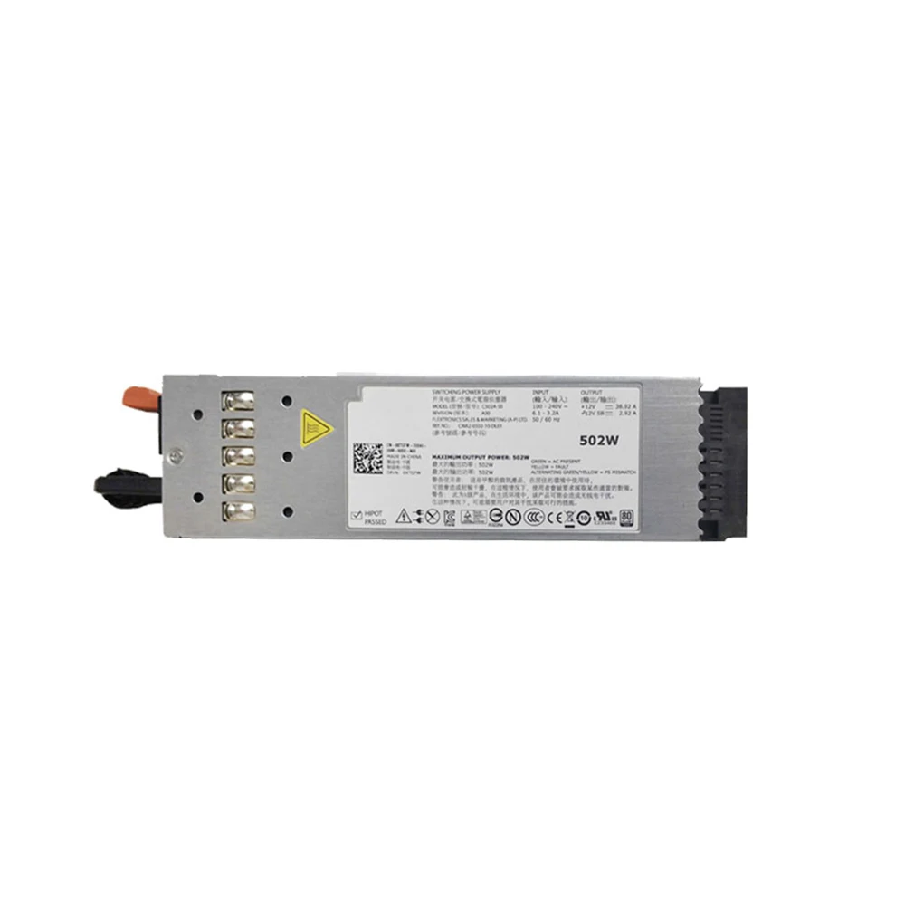 

Original 502W 717W C502A-S0 A717P-00 Server Power Supply For R610 PSU Switch Power XTGFW J38MN 8V22F FJVYV MP126 RN442