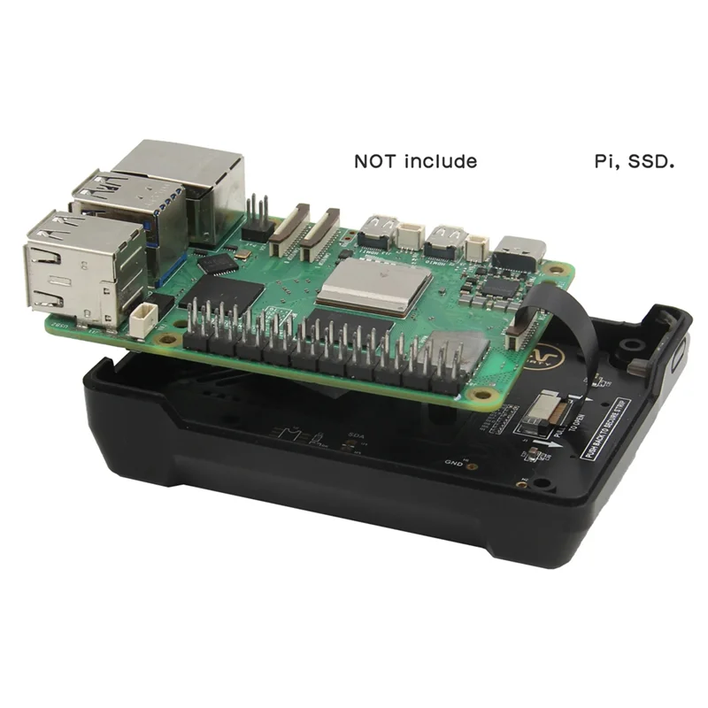 

Превосходный подходит для Raspberry Pi 5 Argon NEO 5 PCIE к M.2 NVME SSD, плата расширения твердотельного накопителя