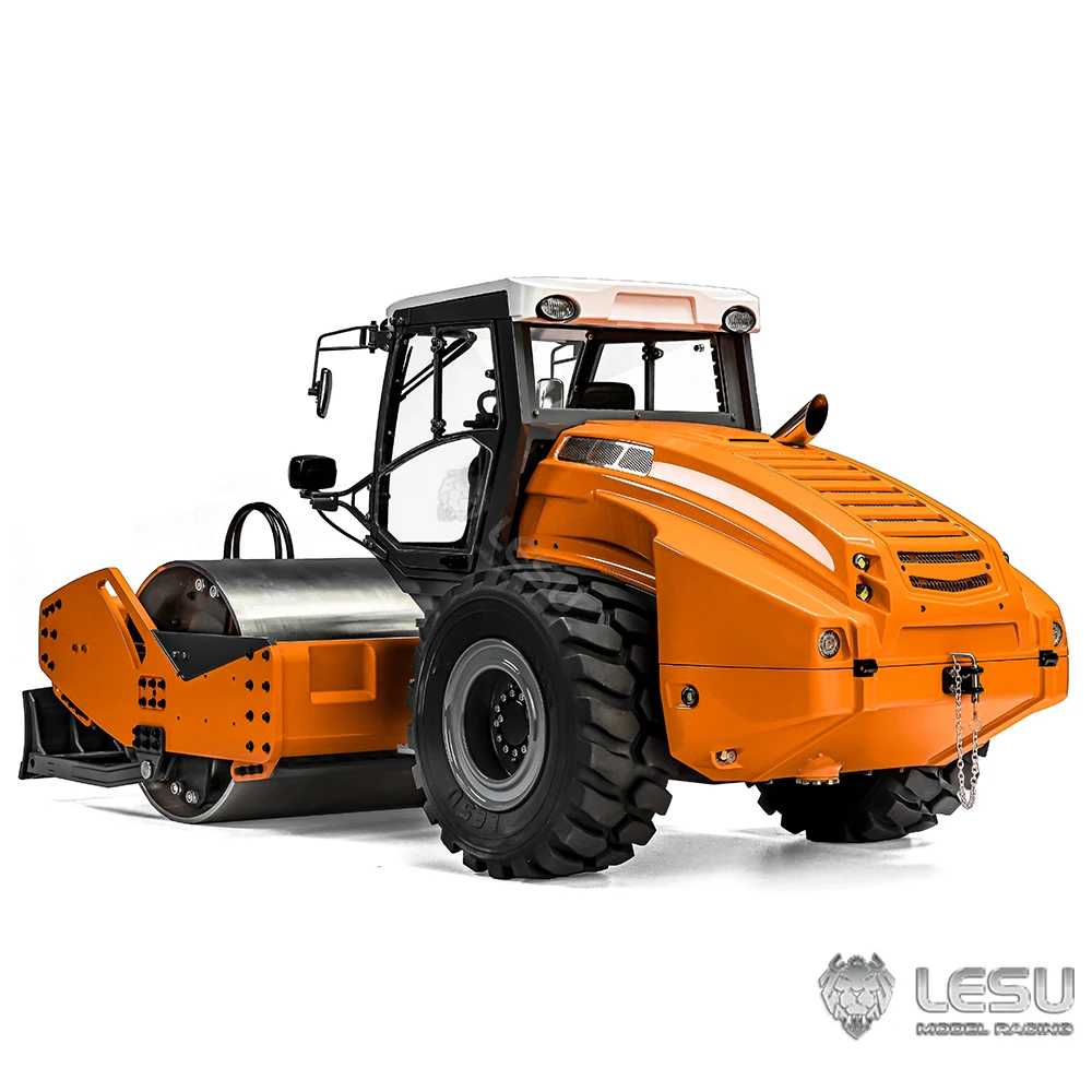 LESU 1/14 AOUE-H13i Full Metal RC Hydraulic Road Roller Engineering Machinery Model