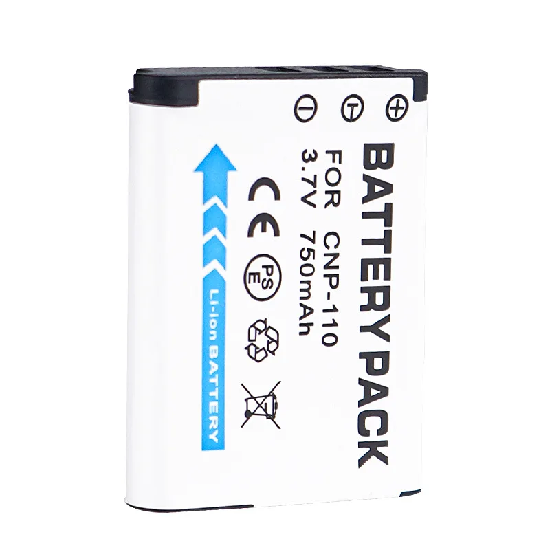 CNP-110 Camera Battery 750mAH CNP110 Rechargeable Battery for Casio EX-Z2000 EX-Z2300 EX-Z2200 EX-ZR10 EX-ZR20 EX-FC200S EX-ZR15