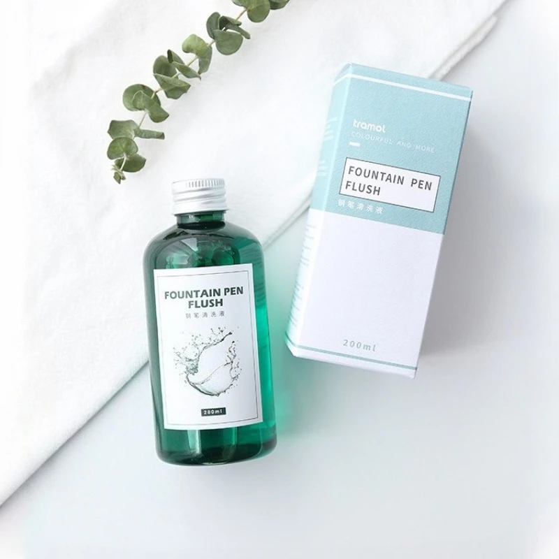 Płyn do czyszczenia piór wiecznych 200 ml, płyn do czyszczenia śladów atramentu w piórze, detergent do metalowych końcówek piór, artykuły papiernicze szkolne. — zdjęcie produktu 6