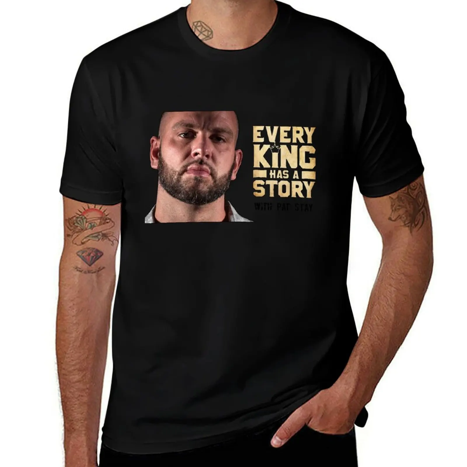 

Pat Stay T-Shirt men t shirt cotton 100% man t shirt luxury T-Shirt