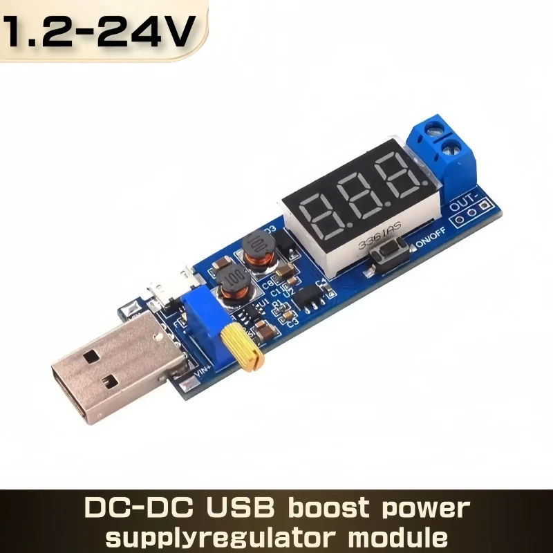 DC-DC 5V to 3.5V / 12V USB Step UP / Down Power Supply Module Adjustable Boost Buck Converter Out DC 1.2V-24V