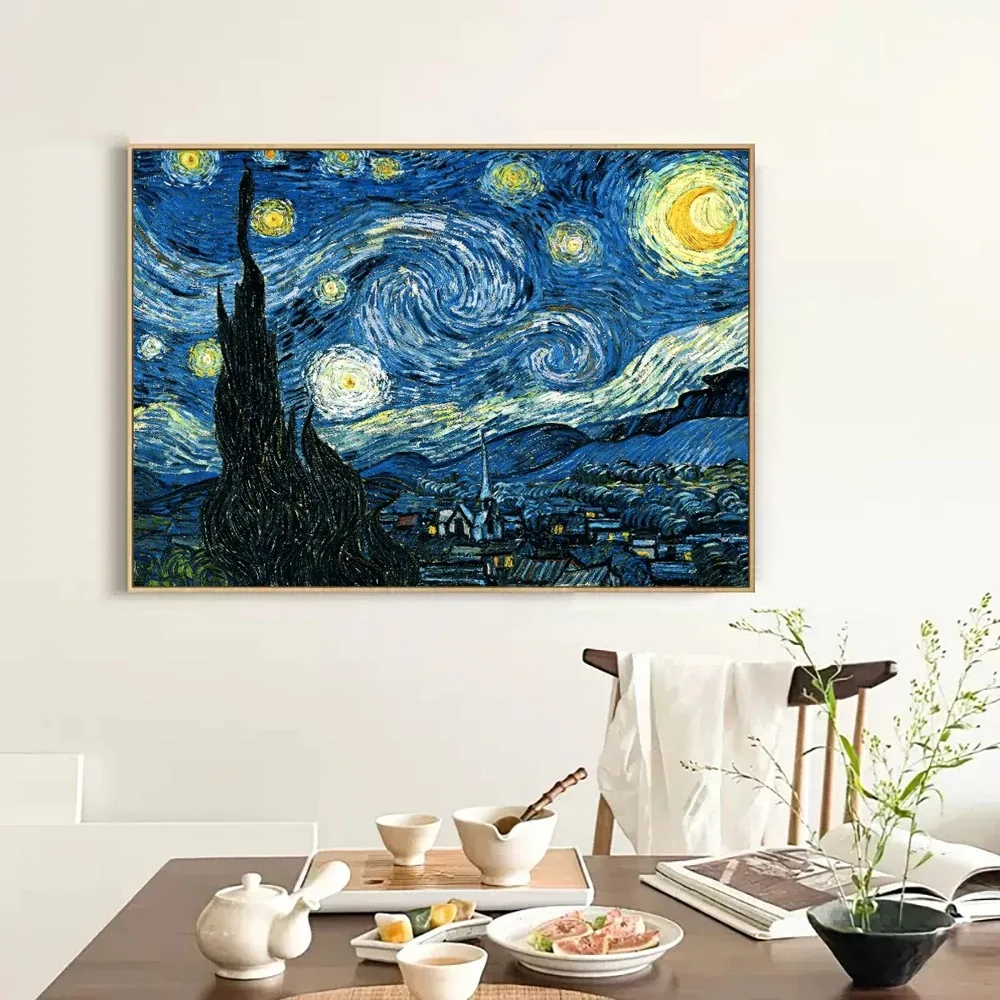 

1000 PCS Puzzles for Adults Starry Night Landscape Jigsaw Puzzles Educational Games Colorful Puzzles Gifts Home Decor