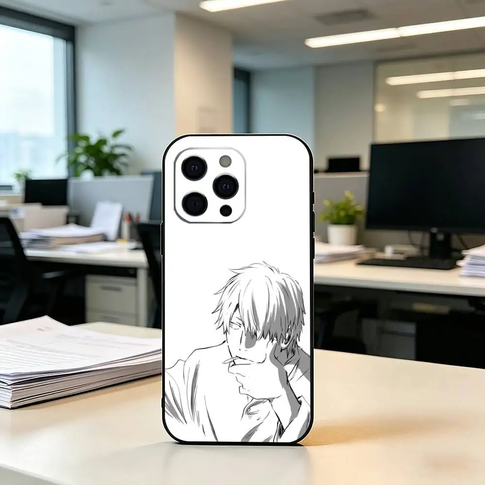 Fantasy Anime M-Mushishi Phone Case For iPhone 17, 16,15,14,13,12,11 Plus,Pro Max, Others Soft Black Cover view 6