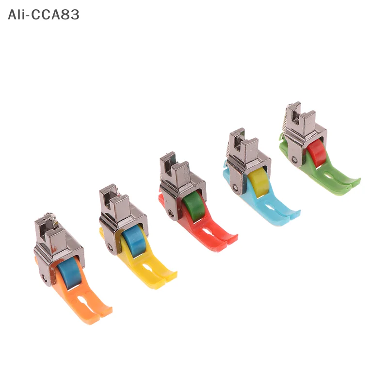 Ali-CCA83-Universal Industrial Sewing Machine Leather Roller Wheel Presser Foot Of Flat Car Thick Fabric Replace Presser Feet