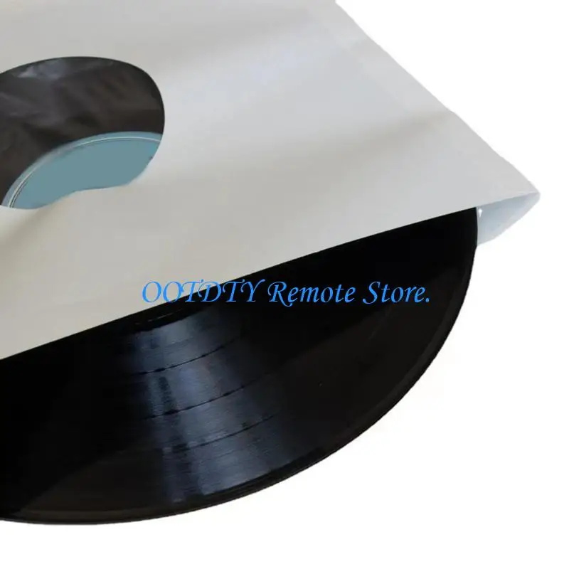  Dustproof Record Inner Sleeves Record Bags 10PCS Set Kraft Paper and PO Film For Dust Resistance Easy to Storage