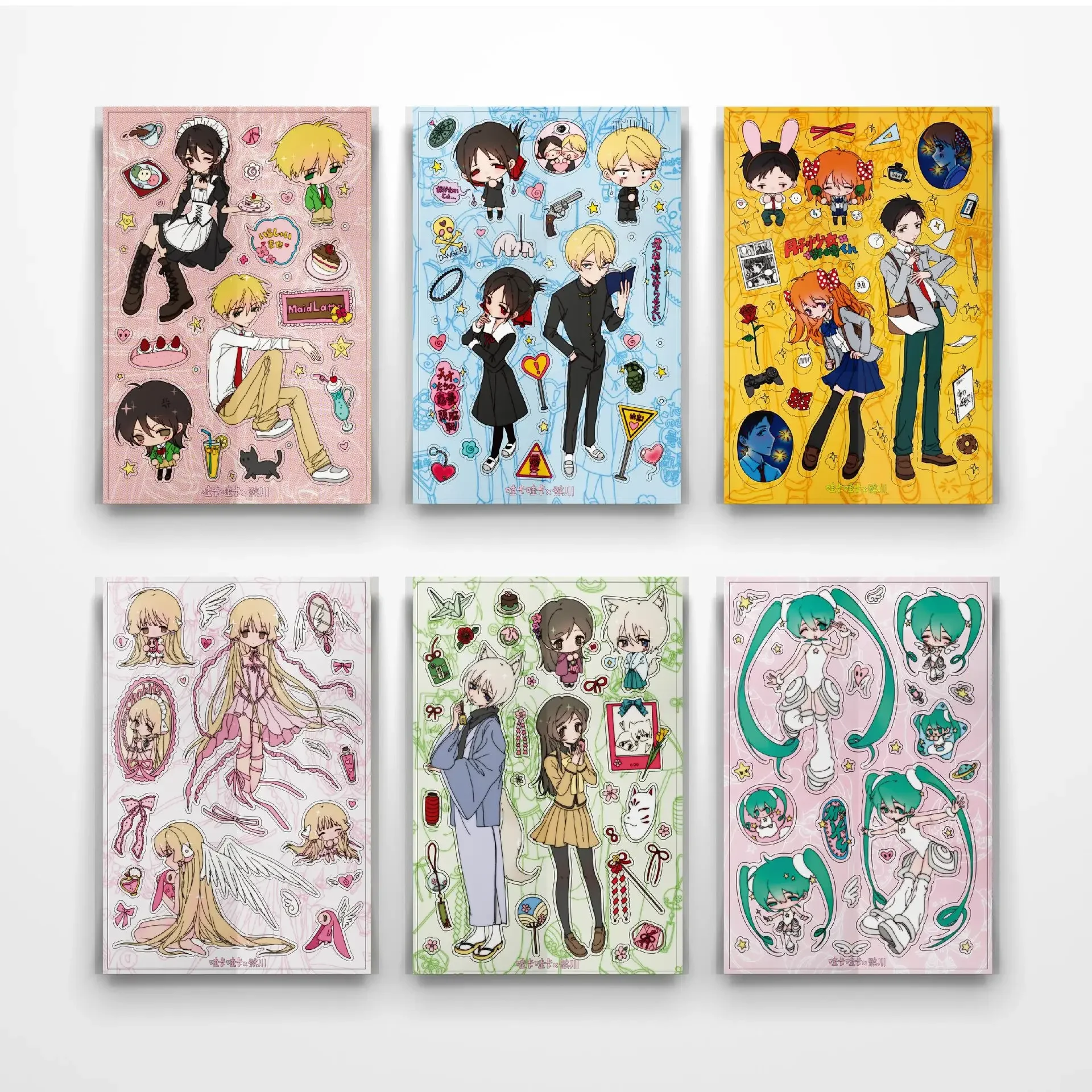 Girly Heart Handbook Character Sticker Creative Cutting Sticker Diy Handbook Material Guka