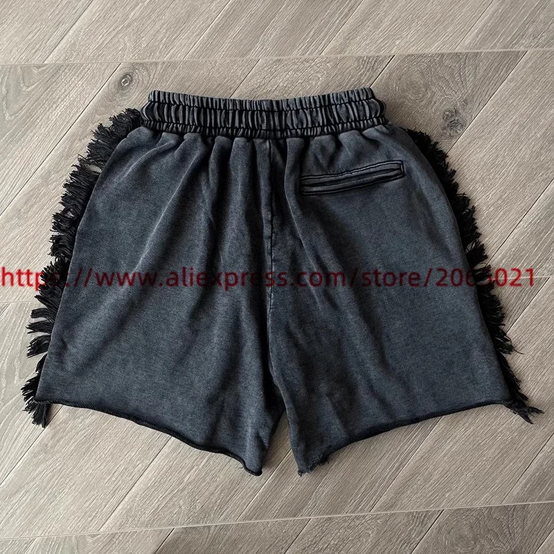 Tassels Billionaire BLACKOUT BILL NET Shorts Men Women 1:1 Best Quality Mesh Drawstring Breeches