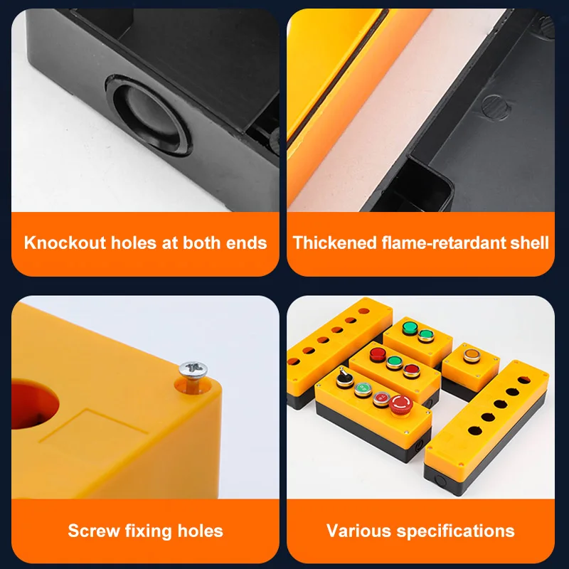 工業用押しボタンスイッチコントロールボックス 1 2 3 4 桁エレベーター非常停止ボタンボックスインジケータライト付き防水ボックス