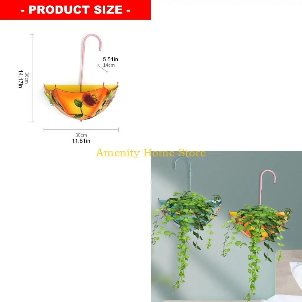 F26C Wall Mounted Flower Pot Holder Set of 3 for Balcony and Indoor Walls