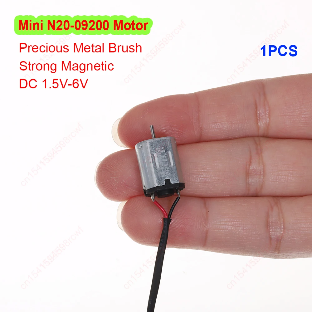 Mini 10mm*12mm N20 Motor DC 1.5V-6V 20800RPM Precious Metal Brush Motor Fingerprint Lock Semi-automatic Intelligent Lock