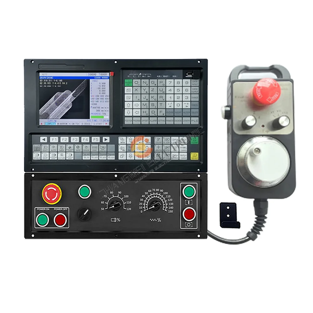 

CNC Milling Controller Tac2003m/Tac2004m/Tac2005m 8 Inch Screen3/4/5 Axis Control System Plus Operation Panel Handwheel Mpg