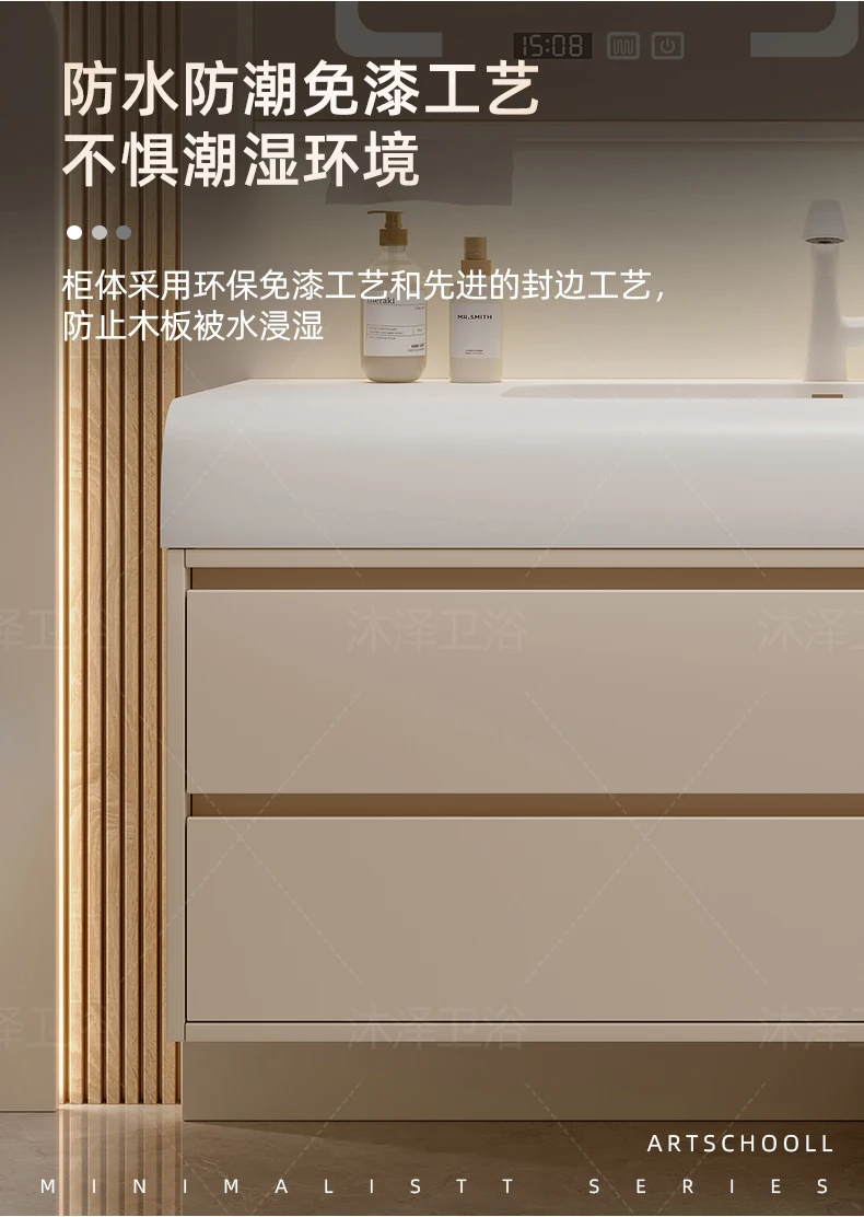 Vanity with Sink Shelves Sink Under Cabinet Bathroom Bathroom Sets Full Set Furniture Comfortable with Drawers Storage Cabinet