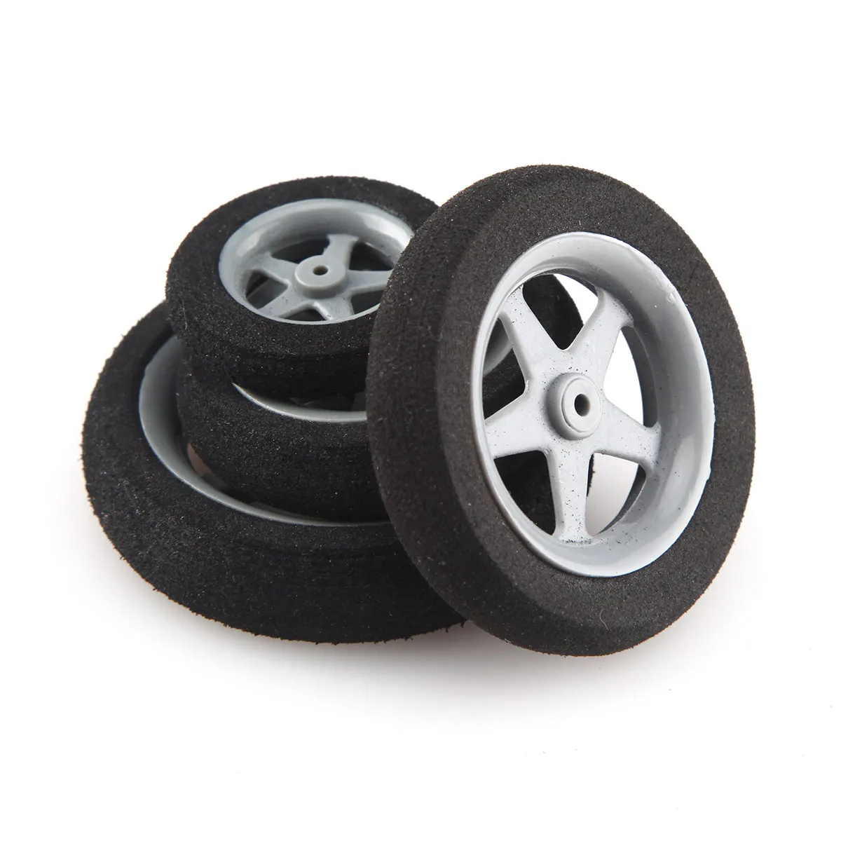 2 Pairs Sponge Wheel Light Foam Mini Tires 30mm 35mm 40mm 45mm 50mm for RC Model Airplane