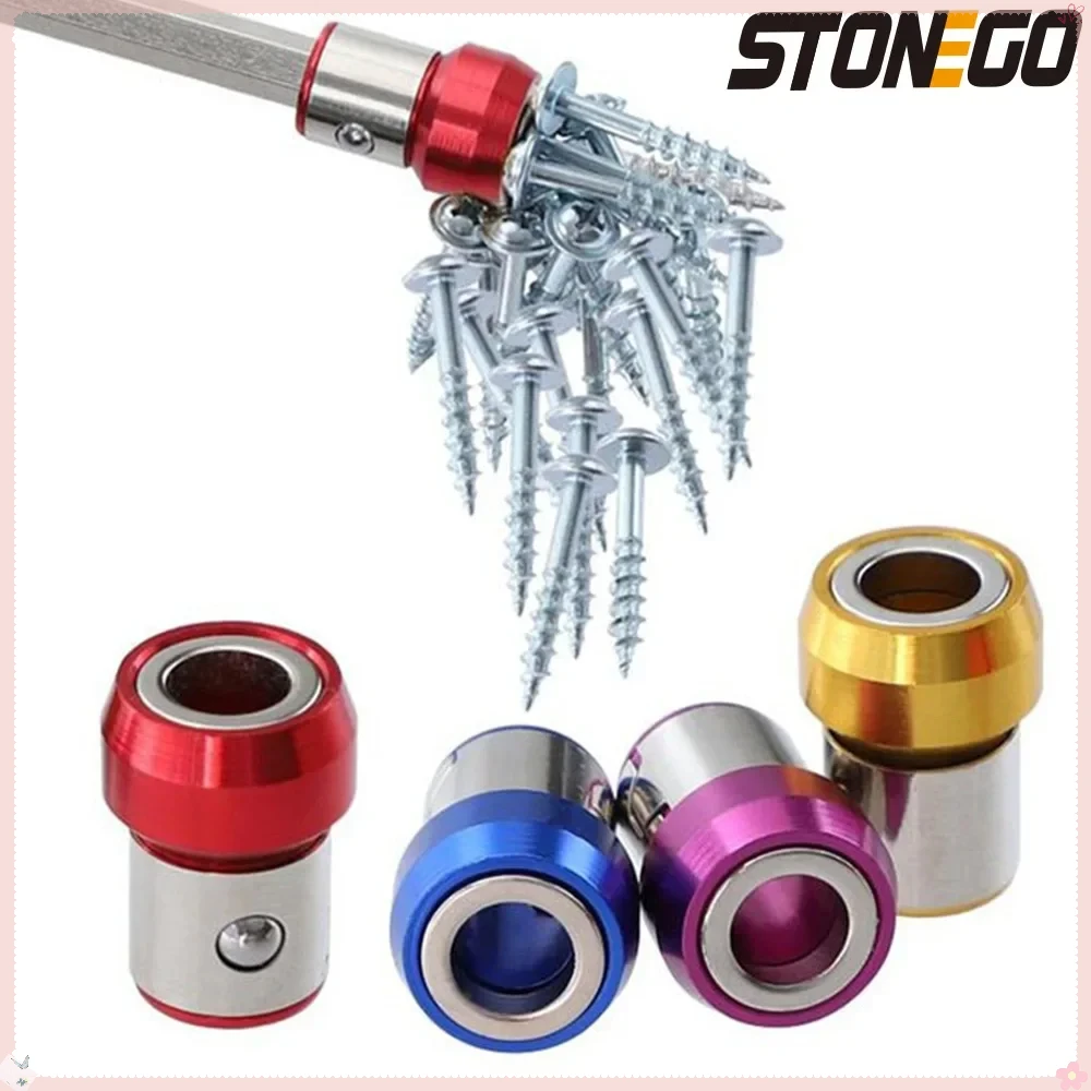 STONEGO Magnetic Bit Holder Strong Magnetizer for Hex Screwdriver Bits with Magnetic Ring