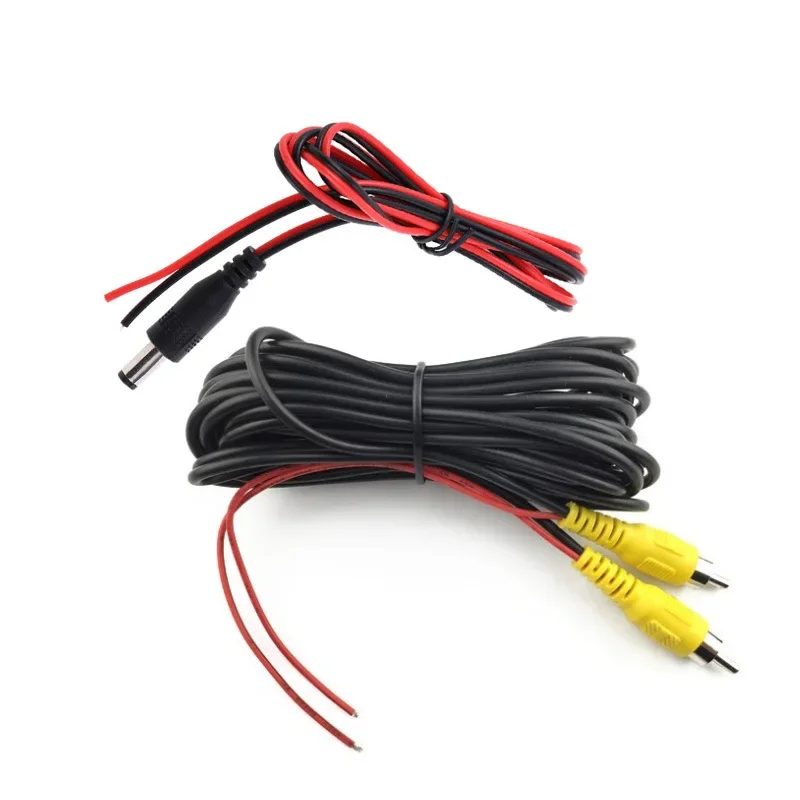 

RCA 6m Video Cable For Car Rear View Camera Universal 6 Meters Wire For Connecting Reverse Camera With Car Multimedia Monitor