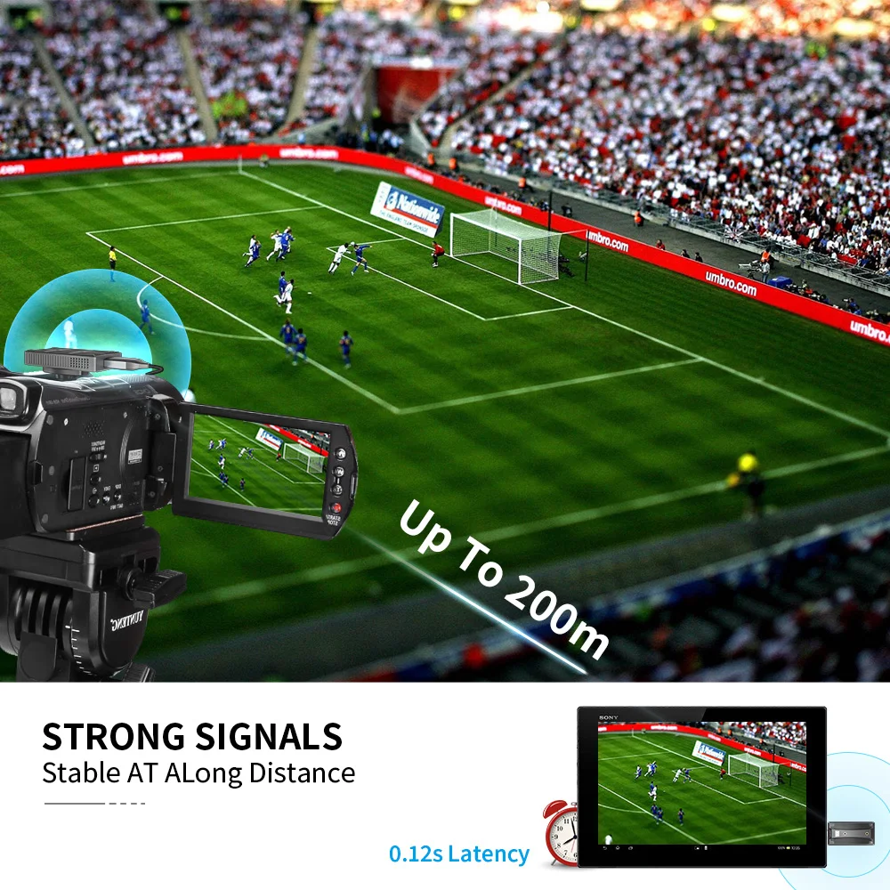 جهاز إرسال واستقبال الصوت والفيديو اللاسلكي لكاميرا SLR والكمبيوتر المحمول والكمبيوتر المحمول STB إلى التلفزيون مجموعة موسع لاسلكي محمول #2