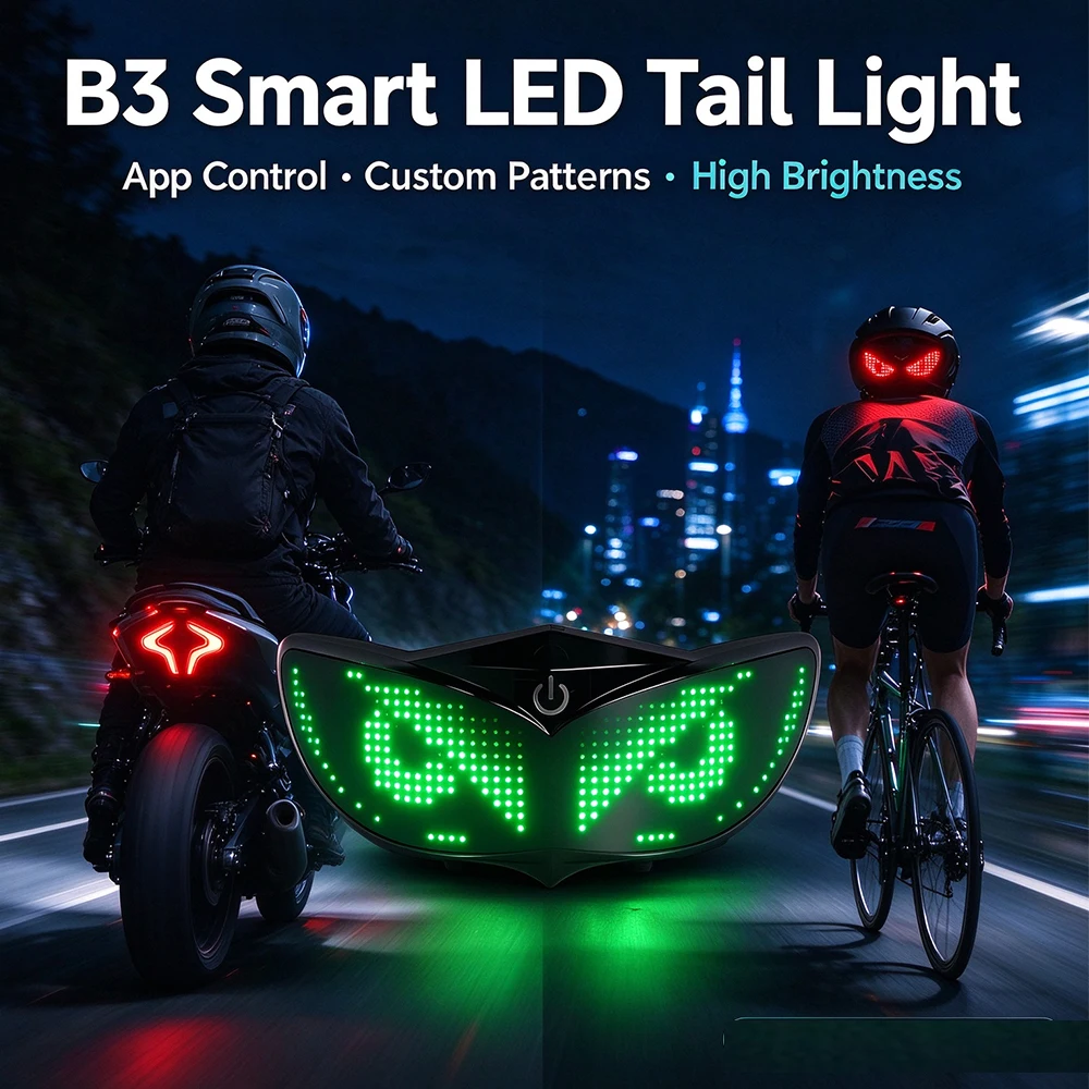 Smart LED Helmet Display APP Dynamic Bicycle Motorcycle Scooter Skateboard Helmet Backpack DIY Light Screen (Without Helmet)