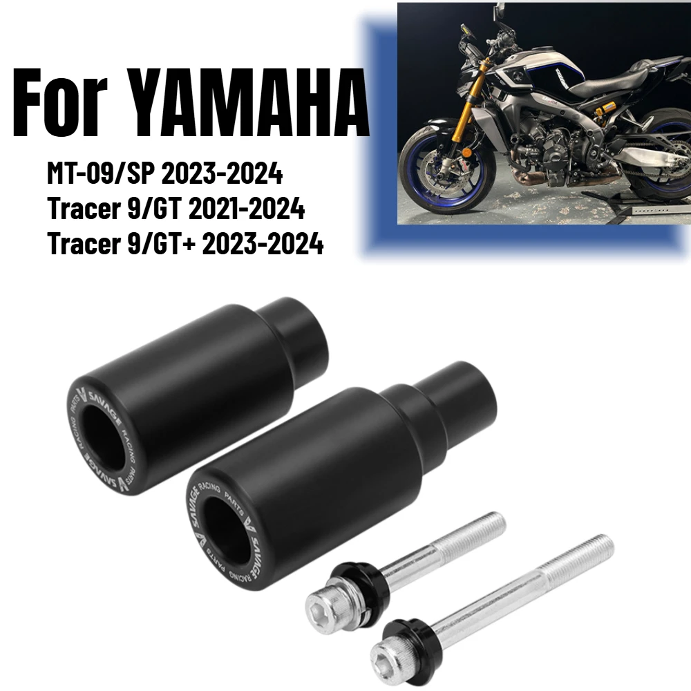 

Защитные слайдеры (краш-протекторы) для рамы YAMAHA MT-09 MT 09 Tracer 9 GT+ 9 /GT Tracer9 /GT Plus 2021-2024, защита от падений, 2025 MT09