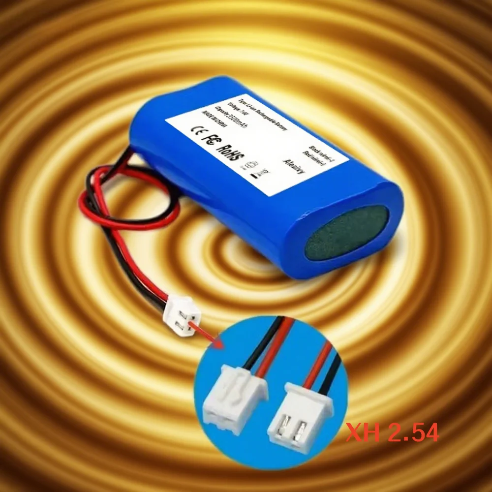 

7.4V 3500mAh Rechargeable Lithium Battery 18650 2S1P with Protection Board XH-2.54 Plug for Aste Megaphone Speaker.
