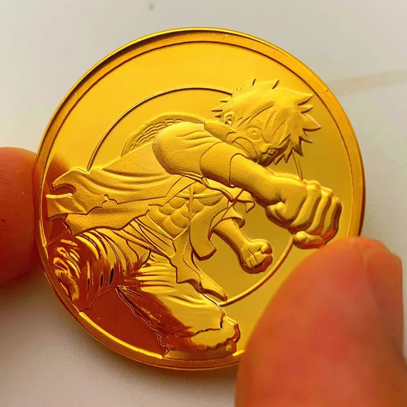 أنيمي قطعة واحدة مطلية بالذهب عملة معدنية بار المشجعين مجموعة الهدايا الرائعة شخصية بطل الرواية لوفي الهدايا الطرفية #2