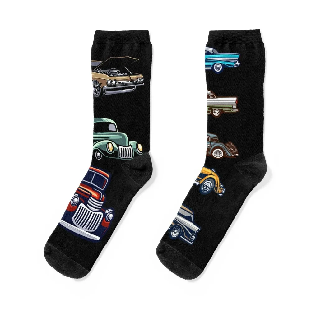 

Classic Car designs package. Socks Climbing Wholesale Socks Man Women's