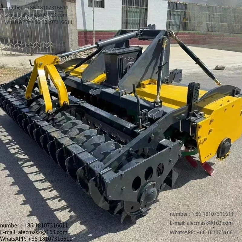 

High-quality farm rotary tiller chain drive rotary hoe with gearbox gear bearing core components high-quality agricultural